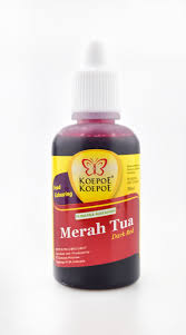 Pewarna makanan merah tua (koepoe")